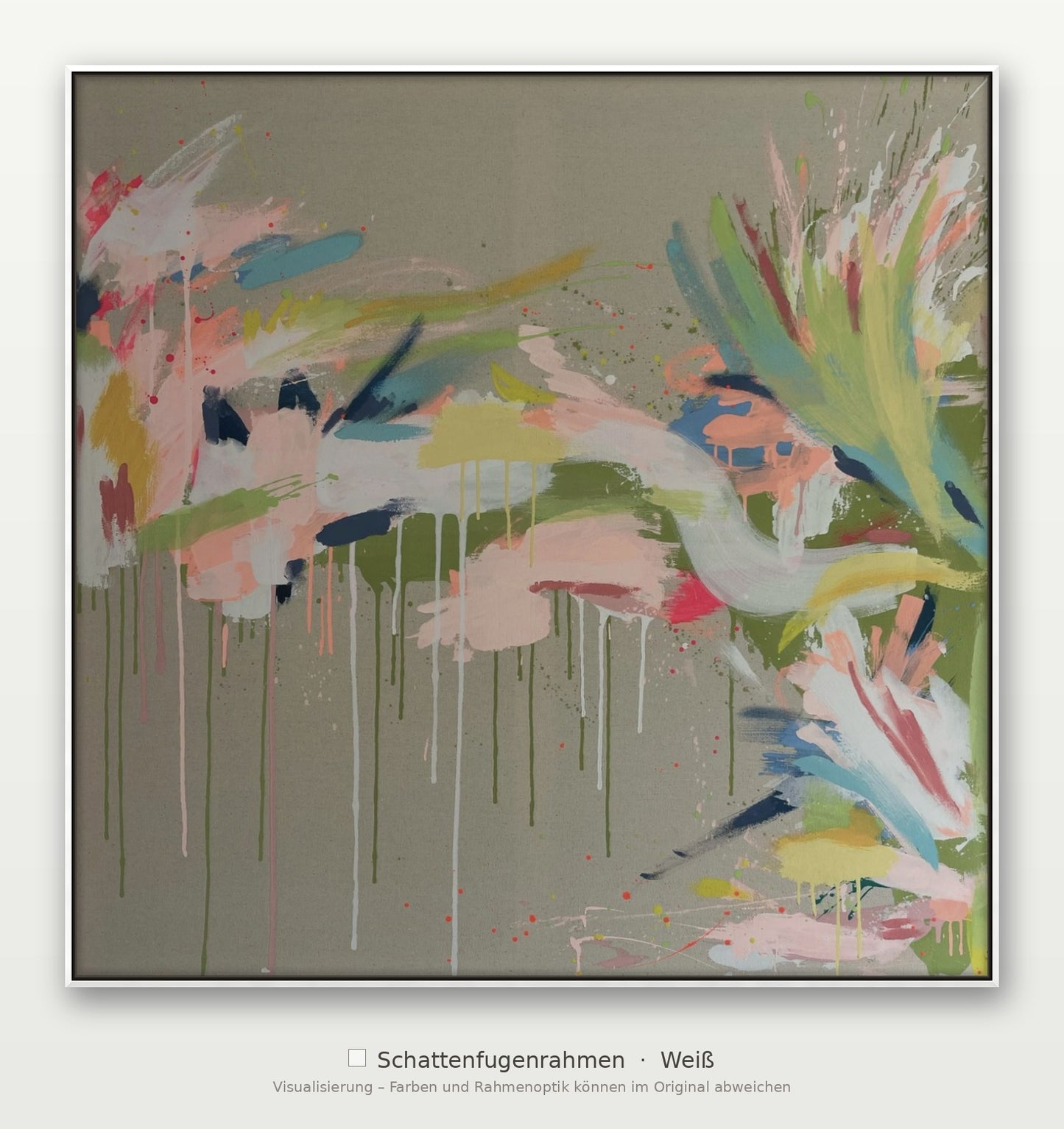Wasserfall der Träume - 103 × 103 cm