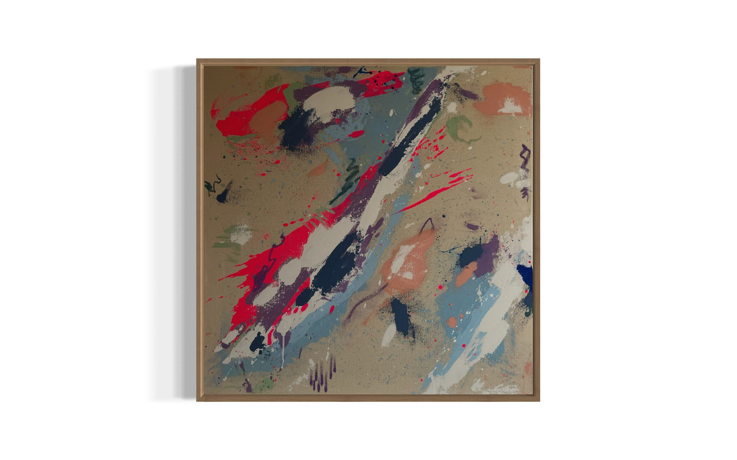 Buntes Wasserreich – 73 x 73 cm
