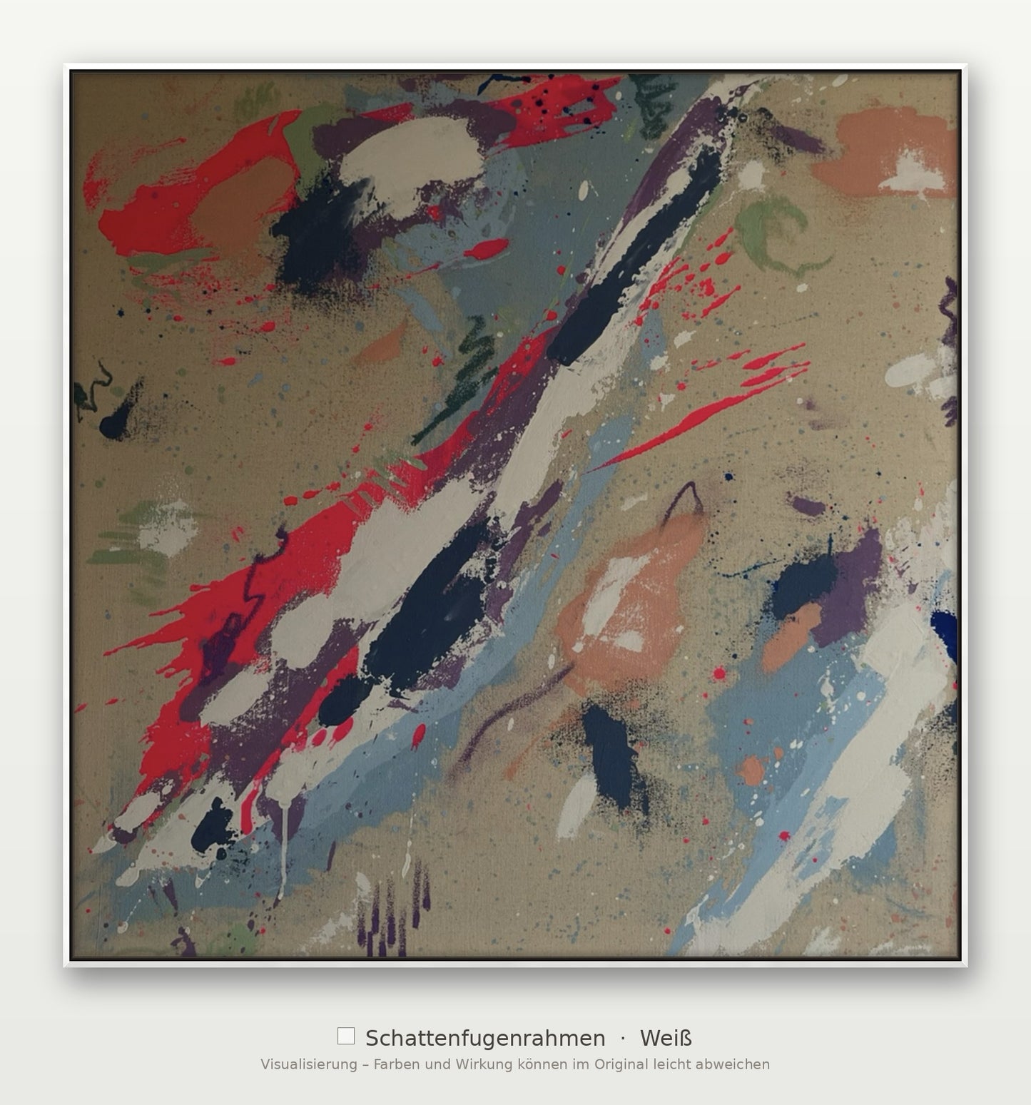 Buntes Wasserreich – 73 x 73 cm