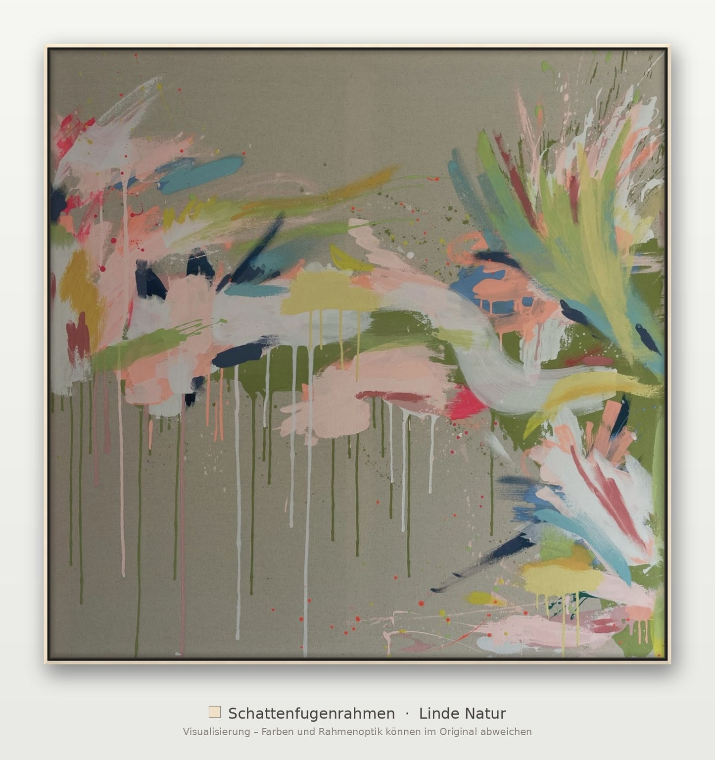 Wasserfall der Träume - 103 × 103 cm