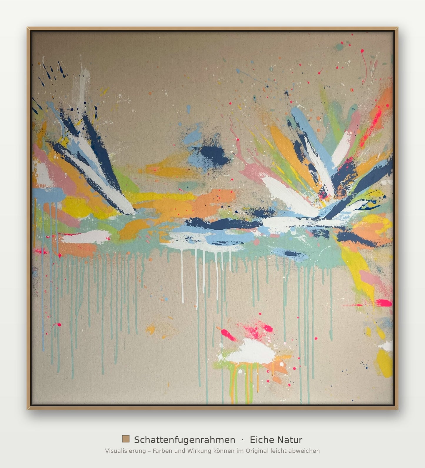 Wassergeflüster – 93 × 93 cm