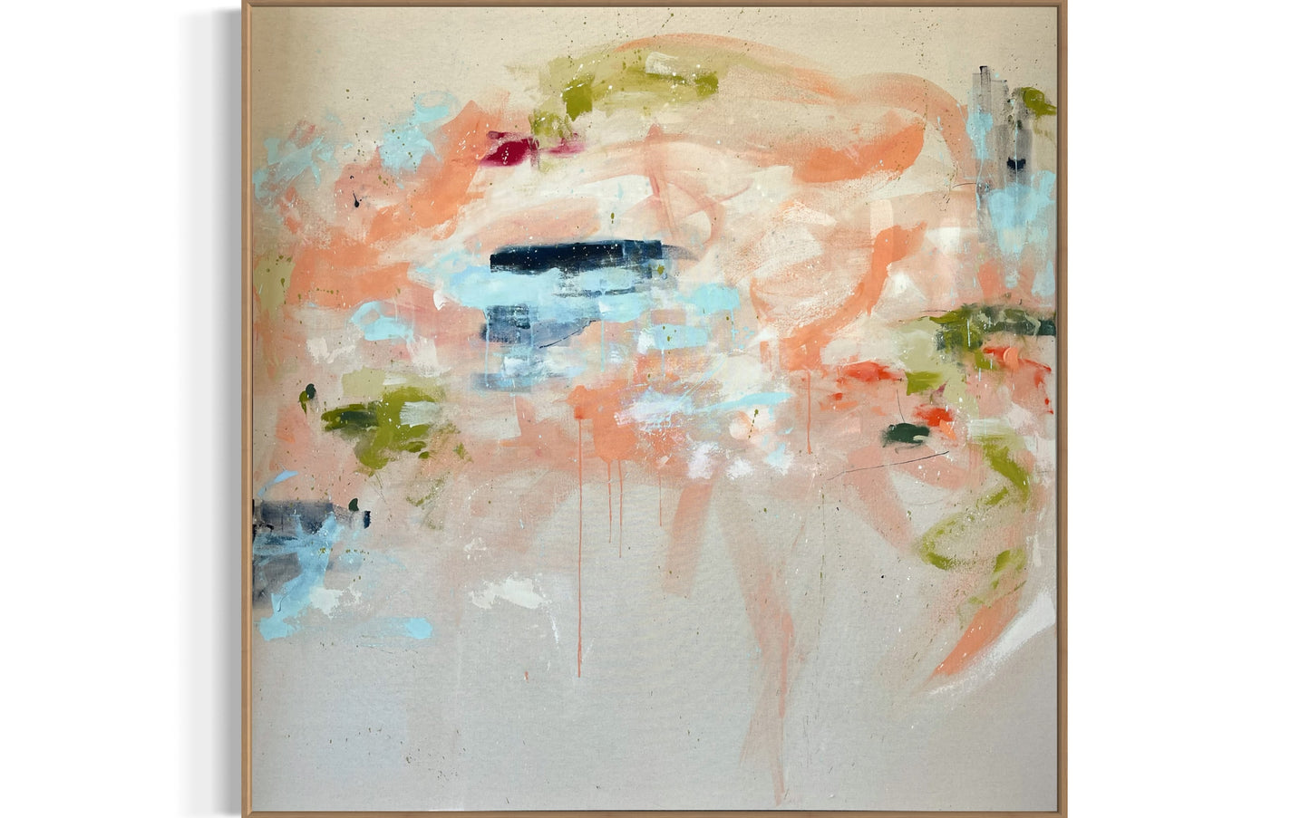 Wenn Wärme auf Tiefe trifft – 123 x 123 cm