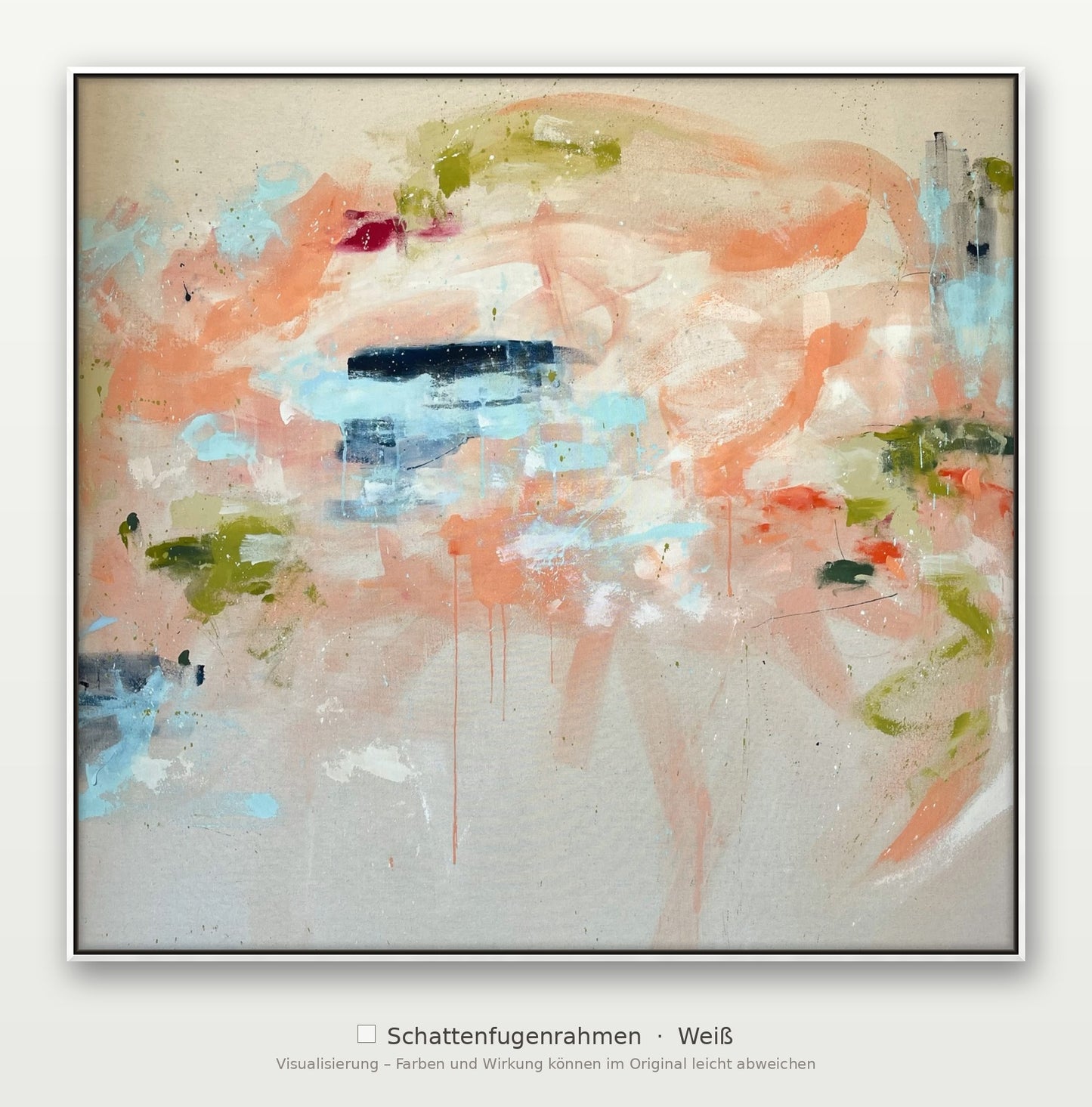 Wenn Wärme auf Tiefe trifft – 123 x 123 cm