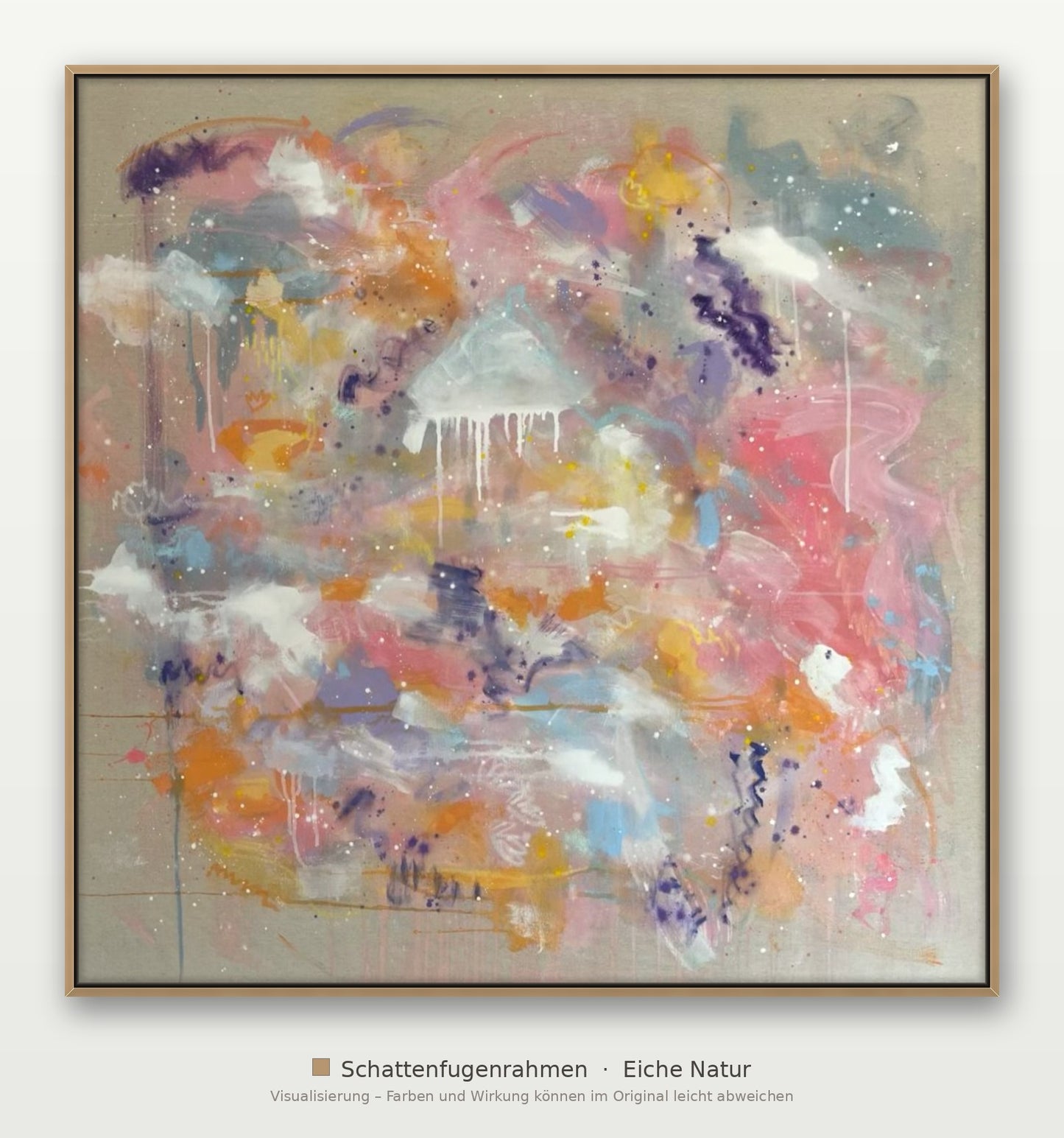 Zuckerwatte-Wolken – 123 x 123 cm