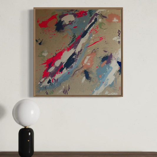 Buntes Wasserreich – 73 x 73 cm