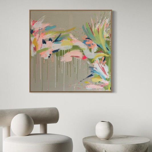 Wasserfall der Träume - 103 × 103 cm